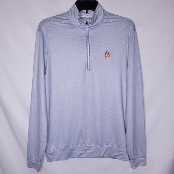 Johnnie O Performance Pullover Mens Small Sheldon 1/4 Zip Steel Orioles MLB - Picture 1 of 11
